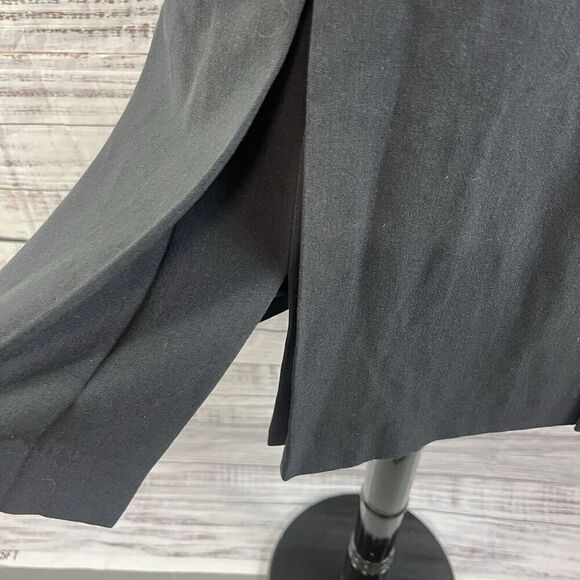 Ann Taylor Loft Skirt size 4 Classic Black Stretch Knee Pleated A Line Modest - Picture 5 of 8